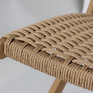 MOBILIARIO Fabricantes de mobles de madeira de interior modernos cadeira de lecer plegable de madeira maciza de freixo