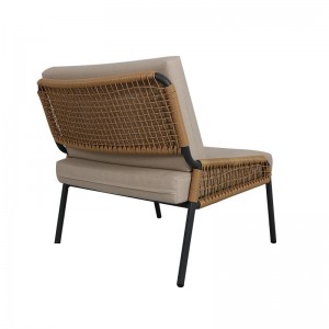 आधुनिक कपड़ा पिछवाड़े फर्नीचर ओलिफेन रस्सी डाइनिंग चेयर हॉट सेल गार्डन फर्नीचर आउटडोर रस्सी कुर्सी सोफा सेट