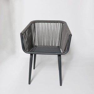 Balcony Aluminium Coffee Solens Coffee Tabulam Rope Chair Patio Set Garden Furniture Set chair