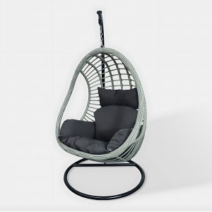 Велепродаја плетеног намештаја од ратана за љуљање на отвореном, баштенска столица за љуљање
