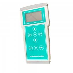 Misuratore di portata ad ultrasuoni doppler portatile per monitoraggio del flusso fognario sanitario