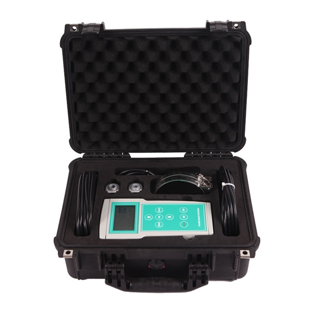 ອັດຕາການໄຫຼ Doppler Ultrasonic Flowmeter Portable Handheld Handheld Flow Monitor