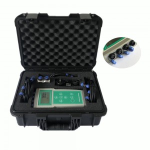 Handhold portabel ultrasonic digital 4-20ma doppler ultrasonic flowmeter