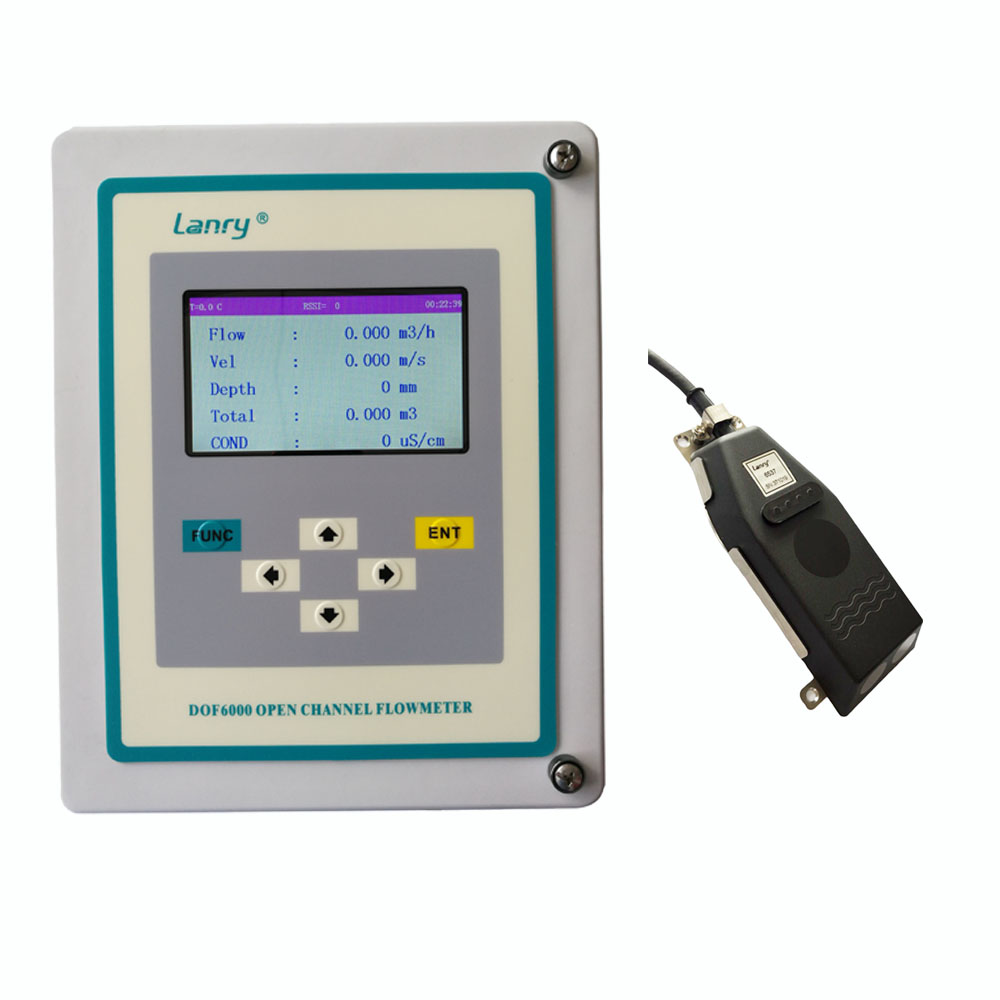 medidor de vazão ultrassônico de canal aberto com sensor de fluxo