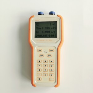 Handheld Portable Ultrasonic Flow Meter ມີຟັງຊັນບັນທຶກຂໍ້ມູນ