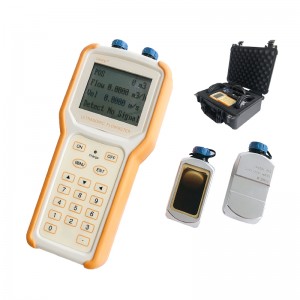Meter aliran ultrasonik RS232 genggam lan portabel kanggo kabeh cairan sing resik