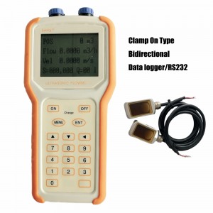 RS232 Output clamp amin'ny portable ultrasonic flow meter