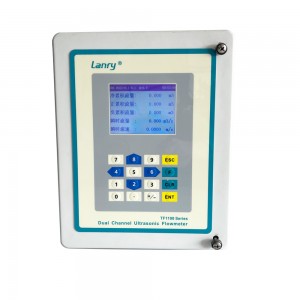 iqhoshana elinesibini kwi-flow meter bonisa i-LCD