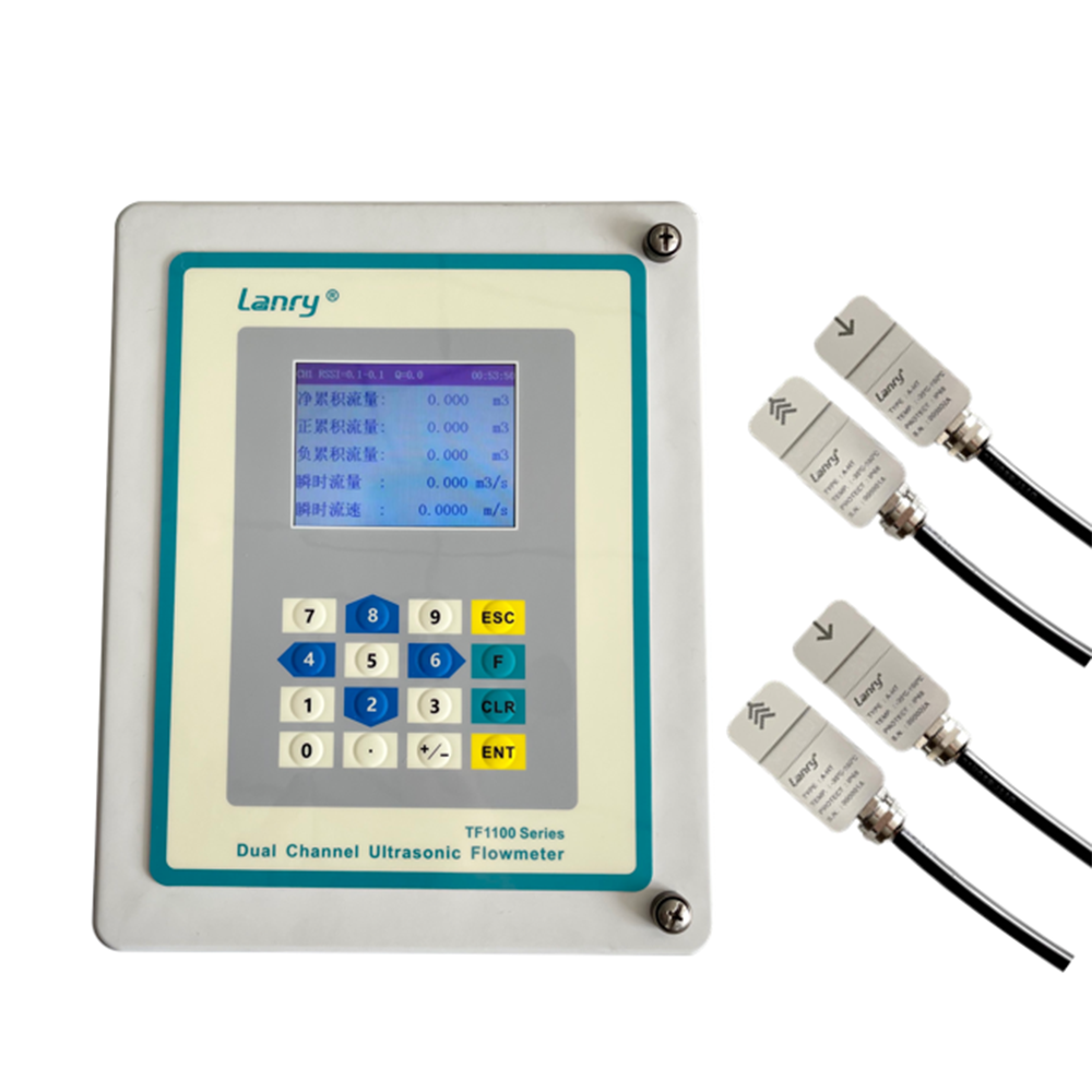 Dual-channel Transit-Time Clamp On Ultrasonic Flowmeter TF1100-DC Featured Image