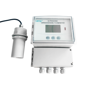 low blind area non-contact open channel flow meter
