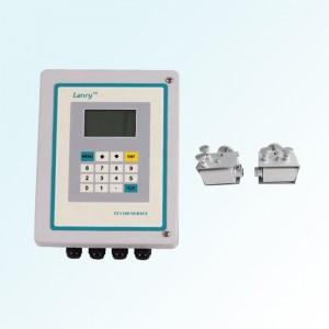 Caudalímetro ultrasónico de alta precisión de 24 VCC con abrazadera en el transductor