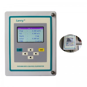 ເຊັນເຊີລະດັບນໍ້າເສຍ ຕິດຕາມຕົວຊີ້ວັດ Flowmeter Transmitter ເປີດຊ່ອງທາງ ultrasonic flow Meter