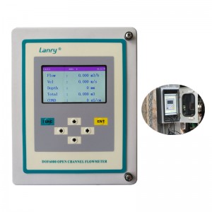 Portable Doppler ultrasonic flow meter ເປີດຊ່ອງ flowmeter ສໍາລັບ Stream