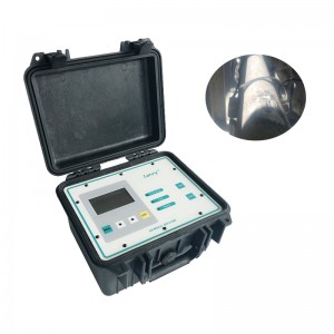 Caudalímetro ultrasónico portátil de augas residuais industriais de saída 4-20MA