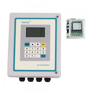 Clamp-on flow meter sensor wall mount ultrasonic flowmeter