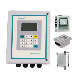 Ultrasonic clamp-on flow meter waterflowmeter flow rate sensor අතිධ්වනික ප්‍රවාහ මීටරය