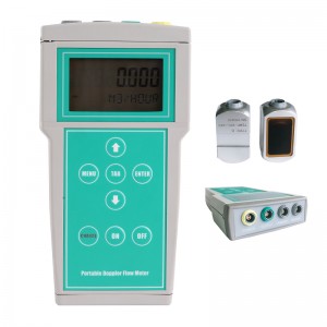 pengukur aliran ultrasonik portabel doppler non invasif 4-20mA untuk air limbah