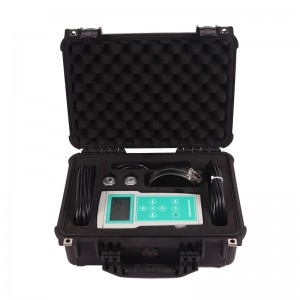 Misuratore di flussu ultrasonico portatile di slurry doppler di batteria 4-20mA per l'acqua residua