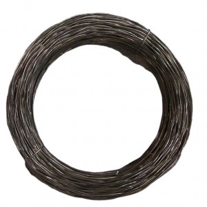Sârmă de legare răsucită, dublă, neagră, sârmă de legătură, sârmă de oțel, pentru construcții
