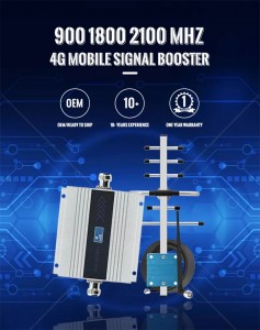 9001800 2100 MHz แอมพลิแม็กซ์ 4g lte Booster Repeater