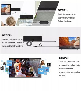 Smart Switch გამაძლიერებელი სიგნალის გამაძლიერებელი HD ციფრული ტელევიზორის ანტენა