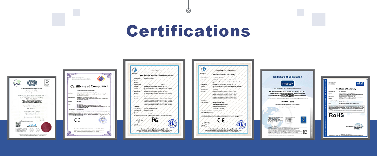 Antenna Certificate