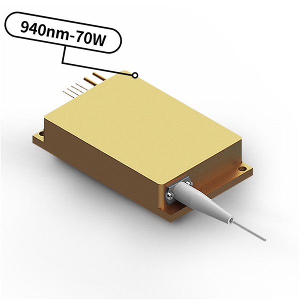 لیزر دیود فیبر جفت شده 940 نانومتری 70 وات برای کاربرد پمپ