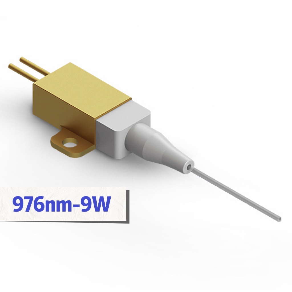 976nm-9W Wavelength Yokhazikika Fiber Yophatikiza Diode Laser ya Fiber Laser Pump
