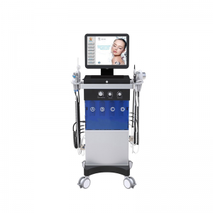 12 in1 profesionalna galvanska mašina za mikrodermoabraziju lica O2toderm mašina za vodeni piling Hydrafacial za estetsku medicinu