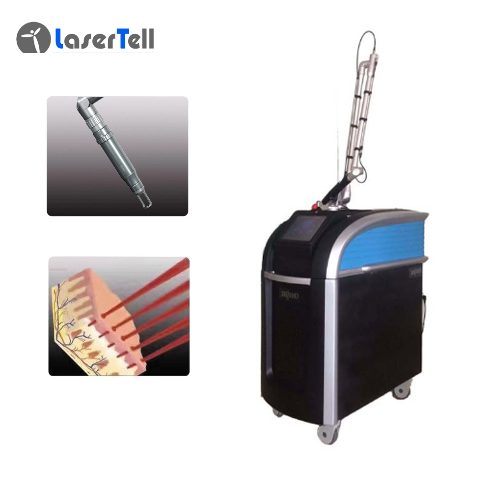 Vertical Pico second q switched nd yag laser 755nm focus 1064 532 Black Carbon all colors tattoo removal skin rejuvenation