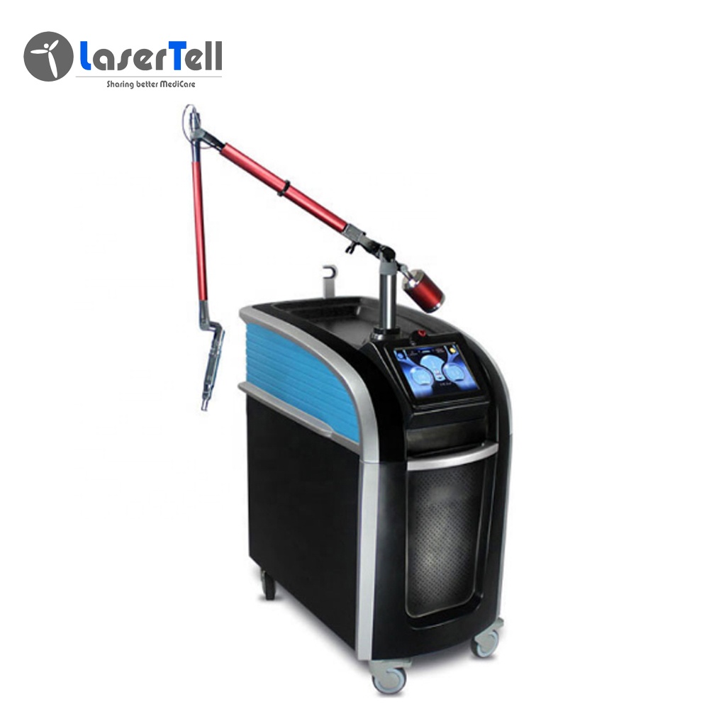 Vertical Pico second q switched nd yag laser 755nm focus 1064 532 Black Carbon all colors tattoo removal skin rejuvenation