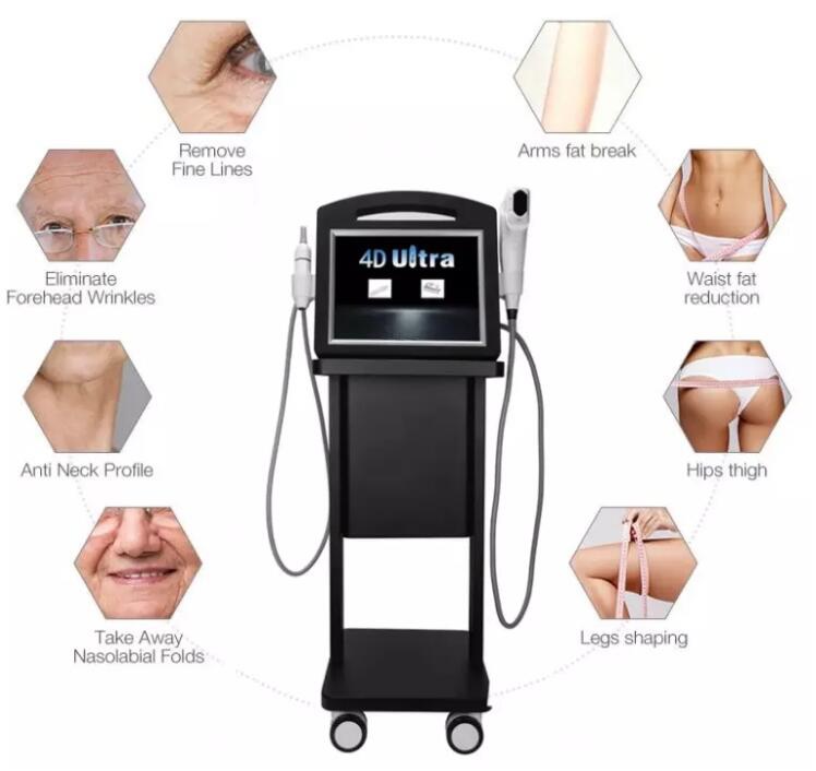 Popular beauty machine skin rejuvenation rinkle removal ultrasonic 4D Vmax H (6)