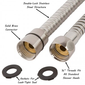 Shower hose,Brass double-lock shower hose 41001