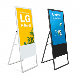 32 Inch Floor Stand portable digital poster LCD signage android kiosk smart advertising player screen board digital signage and displays
