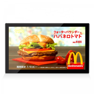 32,43,49,55 inch wall mounted touch screen android video advertising player open frame display monitor