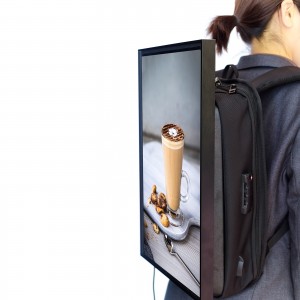 LCD screen backpack with advertisement display screen walking portable screen