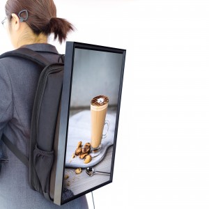 LCD screen backpack with advertisement display screen walking portable screen
