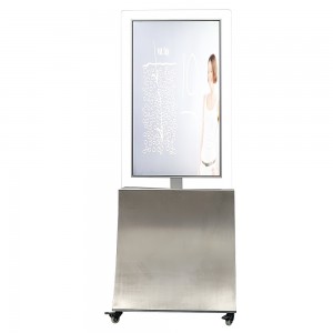 43 inch Thin Transparent Android Advertising Display Double Sided LCD Digital Signage and lcd window display Advertising player