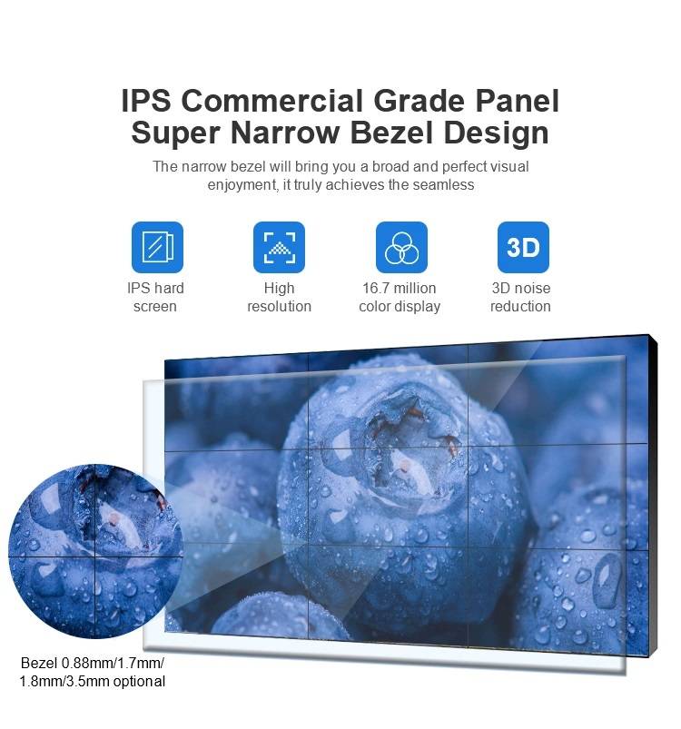 Ultra narrow bezel 46 inch 49 inch 55 inch Lcd Video Wall for Advertising Display TV Screena (3)