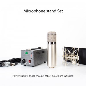 Mîkrofona kondensatorê lûleyê EM280P ji bo studyoyê