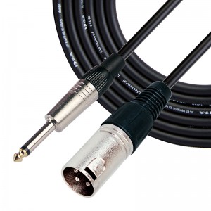 Cablu audio 1/4 mufă la XLR mascul MC001 pentru audio profesional