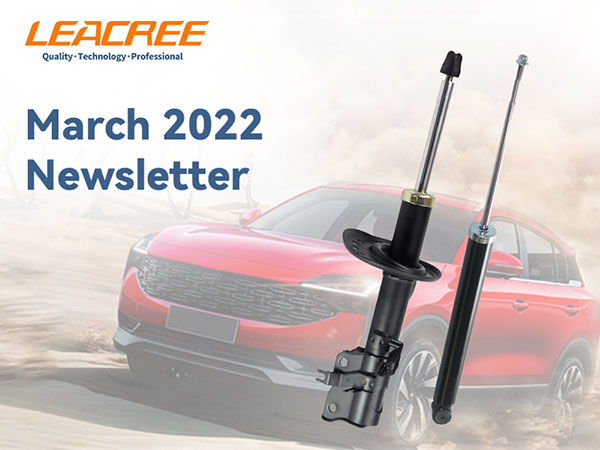 LEACREE launches 34 new shock absorbers in March 2022