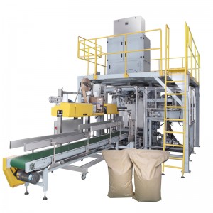Машина за паковање шећера са отвореним устима за ткане вреће од 25 кг до 50 кг