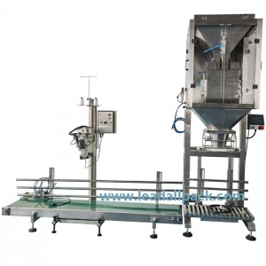 Halvautomatiskt förpackningssystem, manuellt förpackningssystem för 5 kg till 50 kg spannmål sockerbönor frön