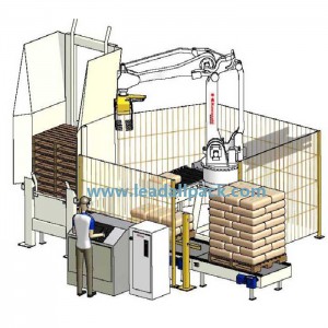 Sistem de paletizare a pungilor, sistem de paletizare a pungilor de zahăr de 25 kg pentru paletizarea pungilor țesute din pp cutii de pungi din hârtie kraft