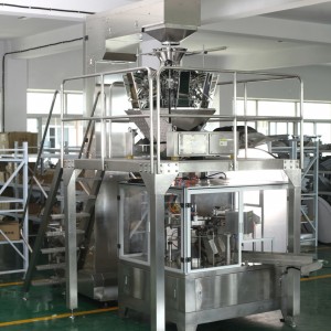 Predpripravljen stroj za tesnjenje polnjenja vrečk, avtomatski stroj za pakiranje vrečk v stoječem položaju za 1 kg rafiniranega sladkorja, belega sladkorja