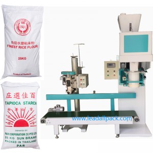 Semi Automatic Packaging Machine , flour powder filling machine for 25kg to 50kg cassava tapioca corn potato wheat starch