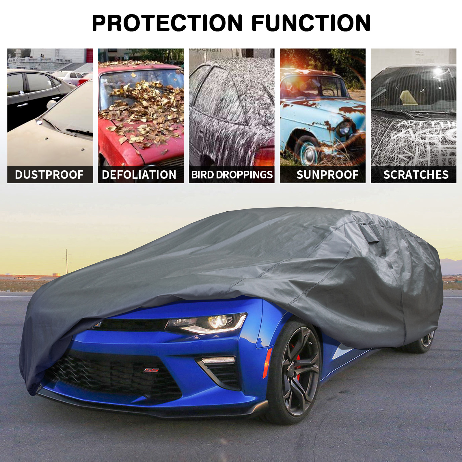 Leader Accessories’ Solution to agaisnt rain and wind for Car Cover
