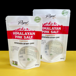 Bolsas personalizadas Bolsas de embalaxe de sal a proba de humidade con refuerzo lateral Bolsas de envasado de té