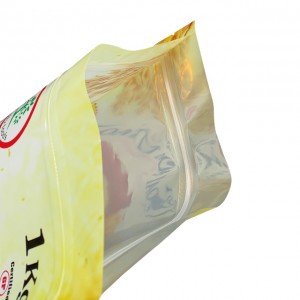 Bolsa de papel de aluminio impresa personalizada con cremallera para bolsas de plástico de envasado de alimentos en polvo